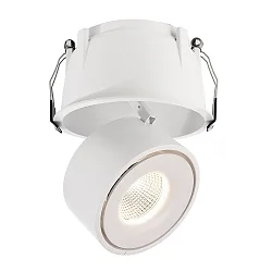 Plafondinbouwarmatuur UNI II MAX TILT 700MA 2-polig, constante stroom, cardanisch draaien IP20, wit dimbaar