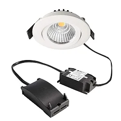 Inbouwspot DIONE IP20 draaibaar, bekabeld IP20, wit dimbaar