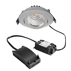 Inbouwspot DIONE IP20 draaibaar, bekabeld IP20, zilver dimbaar