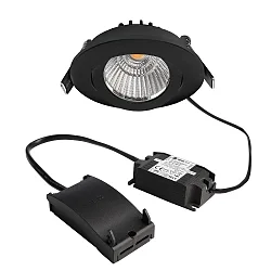 Inbouwspot DIONE IP20 draaibaar, bekabeld IP20, zwart dimbaar