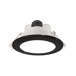 Plafondinbouwarmatuur ACRUX 145 CCT Switch, met sierring IP20, zwart, wit dimbaar