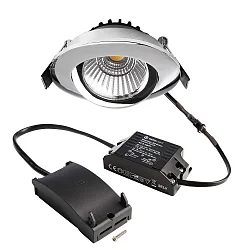 Inbouwspot DIONE IP20 draaibaar, bekabeld IP20, chroom dimbaar
