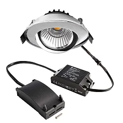 Inbouwspot DIONE IP20 draaibaar, bekabeld IP20, chroom dimbaar