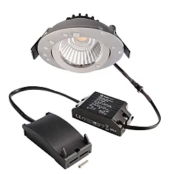 Inbouwspot DIONE IP44 DIM 840 draaibaar, bekabeld IP44, zilver dimbaar