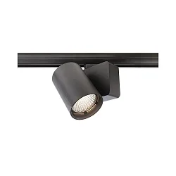 3-fase spot NIHAL incl. 3-fase adapter IP20, zwart dimbaar