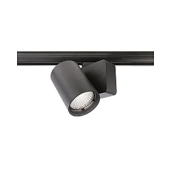 3-fase spot NIHAL incl. 3-fase adapter IP20, zwart dimbaar