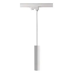 3-fase pendelarmatuur CAN 350 down, cilindrisch, lang GU10 IP20, wit