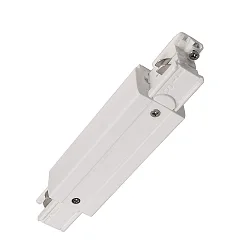 3-fase lengteconnector D LINE met voedermogelijkheid, wit