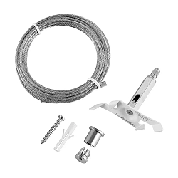 3-fase kabel ophangbeugel D LINE / DALI CURVED, wit