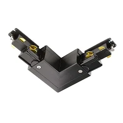 3-phase corner connector D LINE/DALI DALI controllable, codable, left-right, black