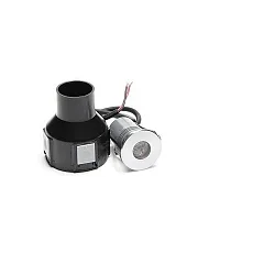 Vloerinbouwarmatuur FORNAC IP67, helder, zilver, transparant