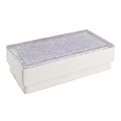 Vloerinbouwarmatuur TABIT 100x200 toegankelijk, schakelbaar IP67, grijs, transparant 