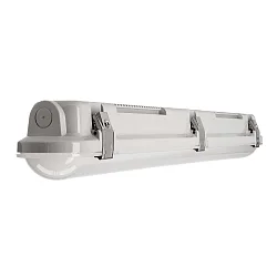 Armatuur voor vochtige ruimten TRI PROOF BASIC DALI 61CM / 18W 840 DALI aanstuurbaar, slagvast, schakelbaar IP65, grijs dimbaar