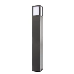 Lichtpaal FACADO II 650MM OPAL hoekig E27 IP65, donkergrijs, mat dimbaar