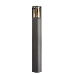 bollard lamp FACADO II 650MM TONED round E27 IP65, dark grey, mat dimmable