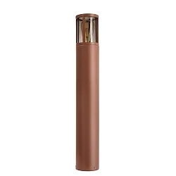 bollard lamp FACADO II 650MM TONED round E27 IP65, mat, rust dimmable