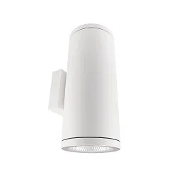 Gevelspot SHORELINE PRO ROUND 140 UP&DOWN 2-vlams, rond, CCT Switch IP65, wit dimbaar