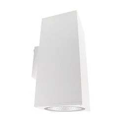 Gevelspot SHORELINE PRO SQUARE 140 UP&DOWN 2-vlams, hoekig, CCT Switch IP65, wit dimbaar