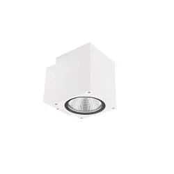 Gevelspot PRO SQUARE 100 DOWN 1-vlams, hoekig, CCT Switch IP65, wit dimbaar
