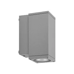 facade spotlight SHORELINE PRO LED SQUARE 70 DOWN 1 flame, square, CCT Switch IP65, light grey dimmable