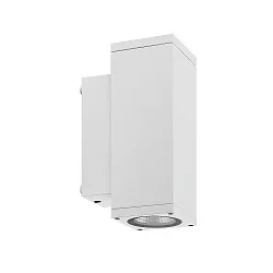 Gevelspot SHORELINE PRO LED SQUARE 70 UP&DOWN 2-vlams, hoekig, CCT Switch IP65, wit dimbaar