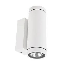 Gevelspot SHORELINE PRO ROUND 68 UP&DOWN 2-vlams, rond, CCT Switch IP65, wit dimbaar