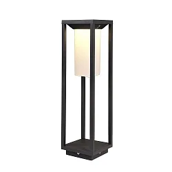 Zonne Vloerlamp SAMAS SOLAR lang, met schakelaar, met sensor, met batterij IP54, donkergrijs dimbaar