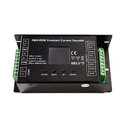 Signaal omvormer DMX/RDM 4-CH constante stroom, zwart