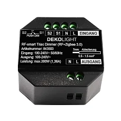 Triac dimmer TRIAC spanningsconstante, zwart