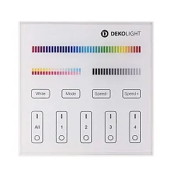 Afstandsbediening RF-SMART SINGLE/CCT/RGB/RGBW/RGB+CCT 4 Kanaal, wit