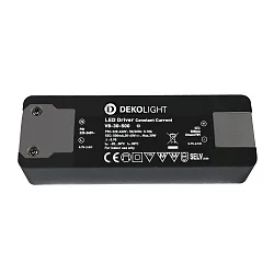 LED besturingsprogramma BASIC CC 500MA constante stroom, instelbaar, schakelbaar, antraciet, zwart