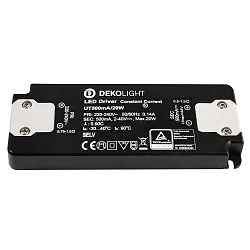 LED voedingsapparaat FLAT CC UT500mA/20W constante stroom, zwart