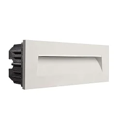 Cover Curve for recessed LED wall luminaire LIGHT base III outdoor, white