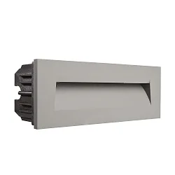 Cover Curve for recessed LED wall luminaire LIGHT base III outdoor, grey