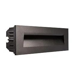 Cover Curve for recessed LED wall luminaire LIGHT base III outdoor, black