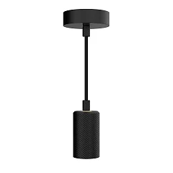 pendant luminaire ALILX WAVE 2M 1 flame, short, adjustable E27 IP20, black dimmable