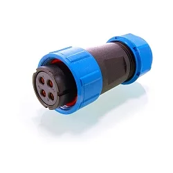 WEIPU HQ 12 / 24 / 48V socket special 4-pin, FEMALE, IP67