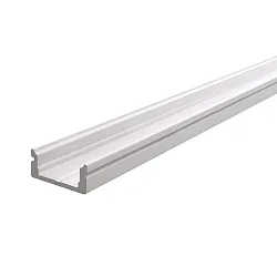 U-profiel AU-01-10 plat, wit mat