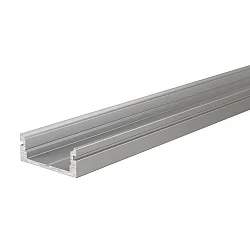 U-profiel AU-01-12, 12-13,3 mm plat, zilver geanodiseerd