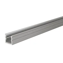 U-profiel AU-02-05, 5-5,7 mm hoog, zilver geanodiseerd