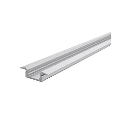ET-01-08, flat T-profile for 8 - 9,3 mm LED stripes, 200cm, anodized aluminum