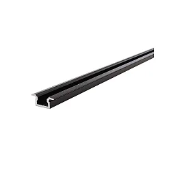 LED profile ET-01-05 flat T-profile for 5-5,7mm LED stripes, 200cm, matt brushed black