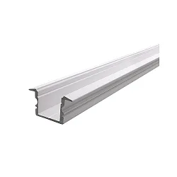 ET-02-12, high T-profile for 12 - 13,3 mm LED stripes, 200cm, matt white
