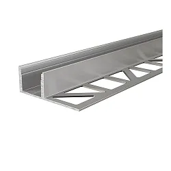 Tiles profile EL-03-12 for 12 - 13,3 mm for LED stripes, 125cm, silver anodized