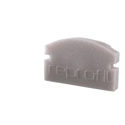 Endcaps f-AU-01-08, 14 mm, 2 items, grey