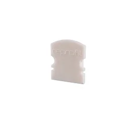 Endcaps f-AU-02-08, 14 mm, 2 items, white