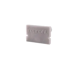 Endcaps H-AU-01-12, 18 mm, 2 items, grey