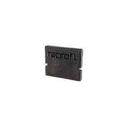 Endcaps H-AU-01-08, 14 mm, 2 items, black