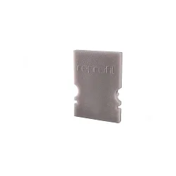 Endcaps H-AU-02-08, 14 mm, 2 items, grey