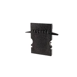 Endcaps H-ET-02-08, 23 mm, 2 items, black